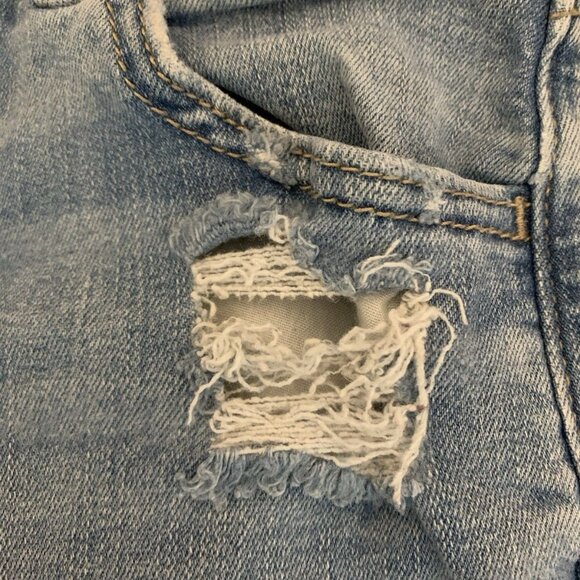 American Eagle Women's Curvy Hi-Rise Jegging Jeans Size 00 Distressed Denim - Picture 8 of 10